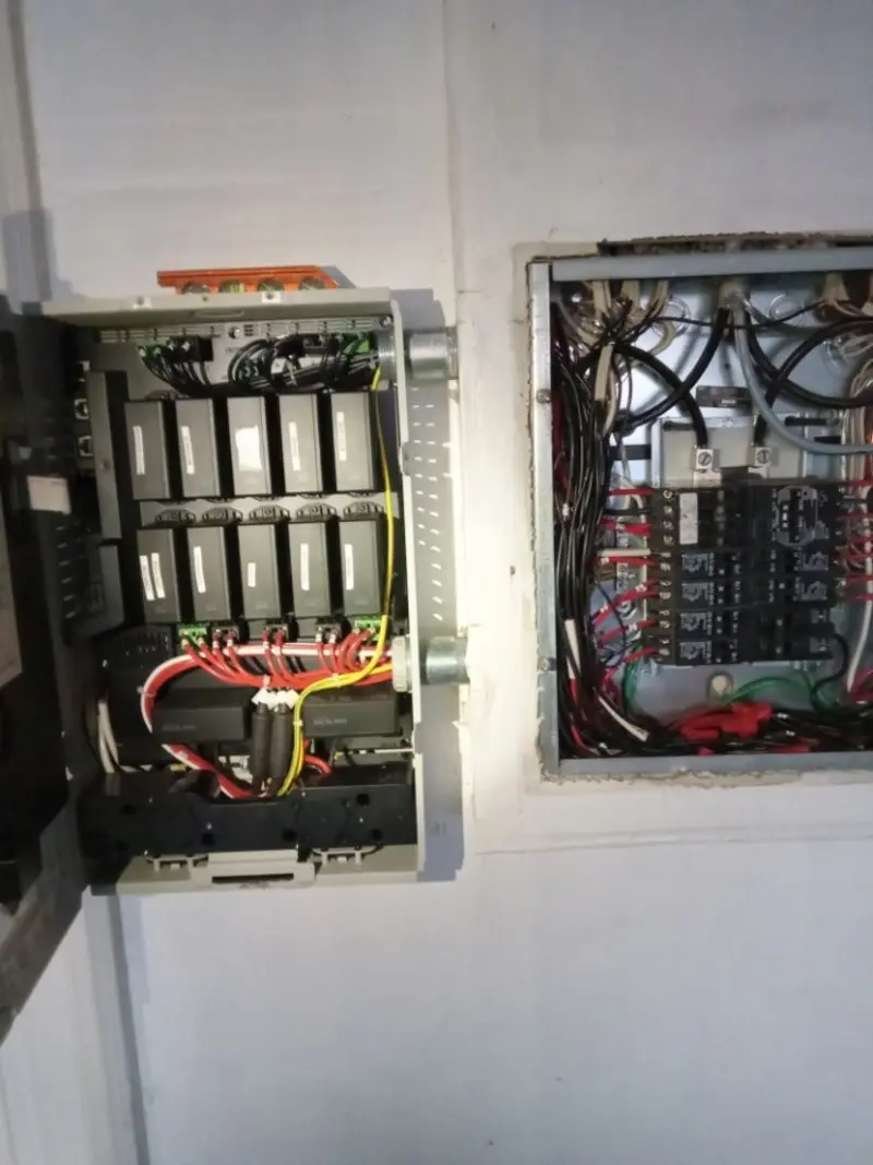 Electrical panel upgrade completed for Security Camera Wiring in Clearlake Riviera